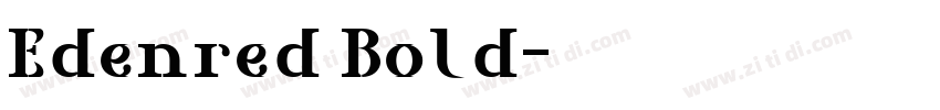 Edenred Bold字体转换